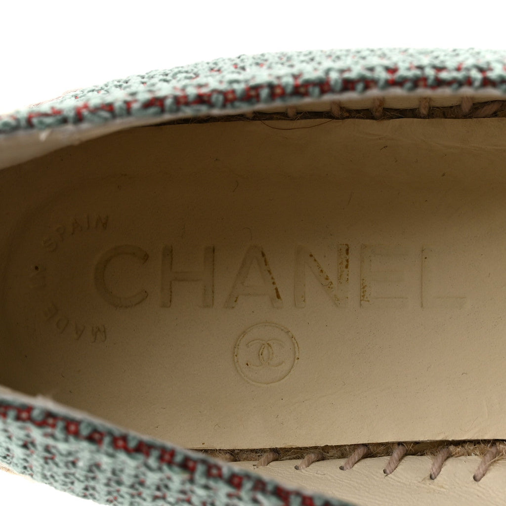 Toile Sequin CC Espadrilles 37 Green