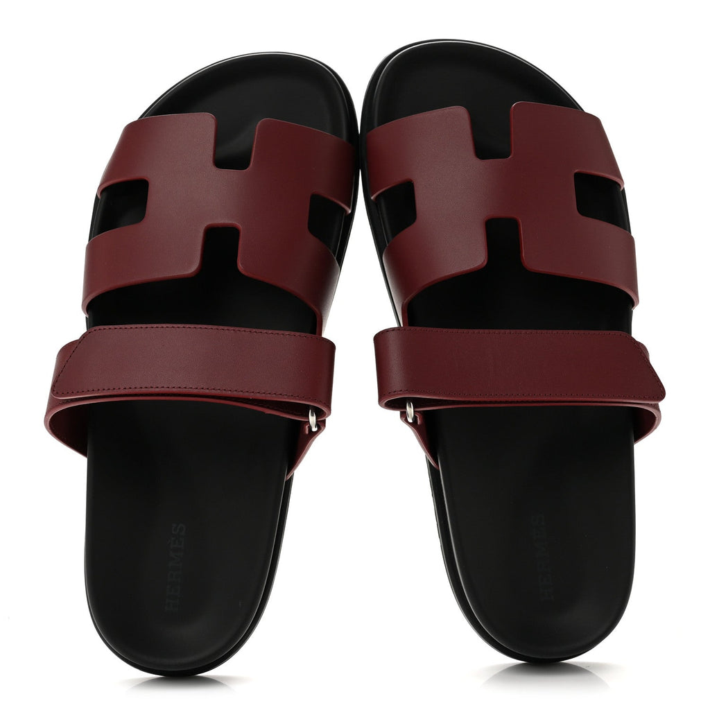 Calfskin Womens Chypre Sandals 39.5 Rouge H