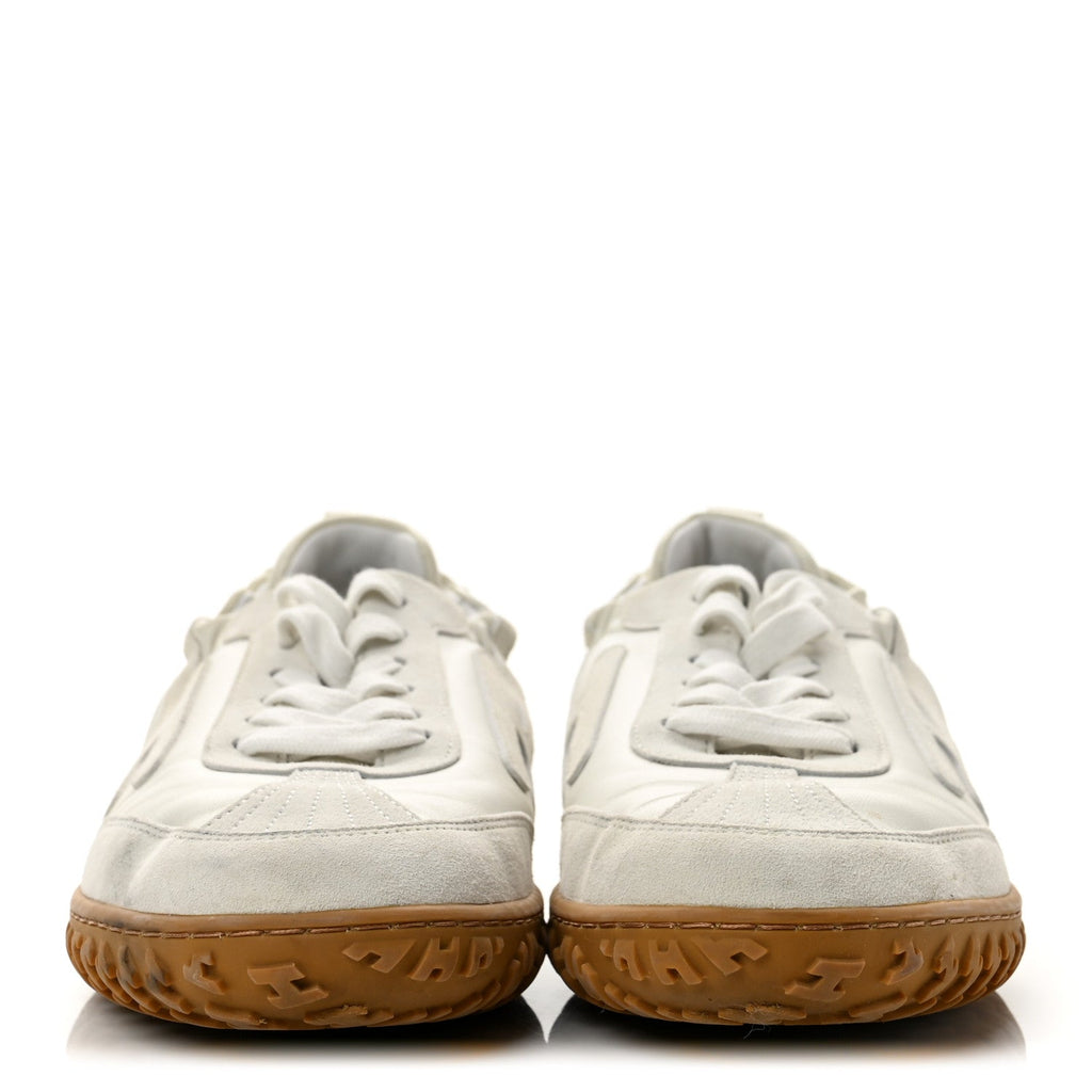 Nappa Suede Goatskin Jet Sneakers 38 White