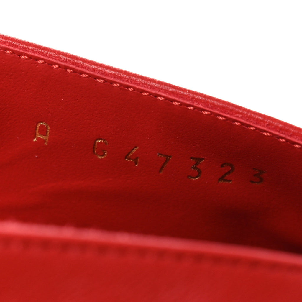 Lambskin Slingback Pumps 38 Red Black