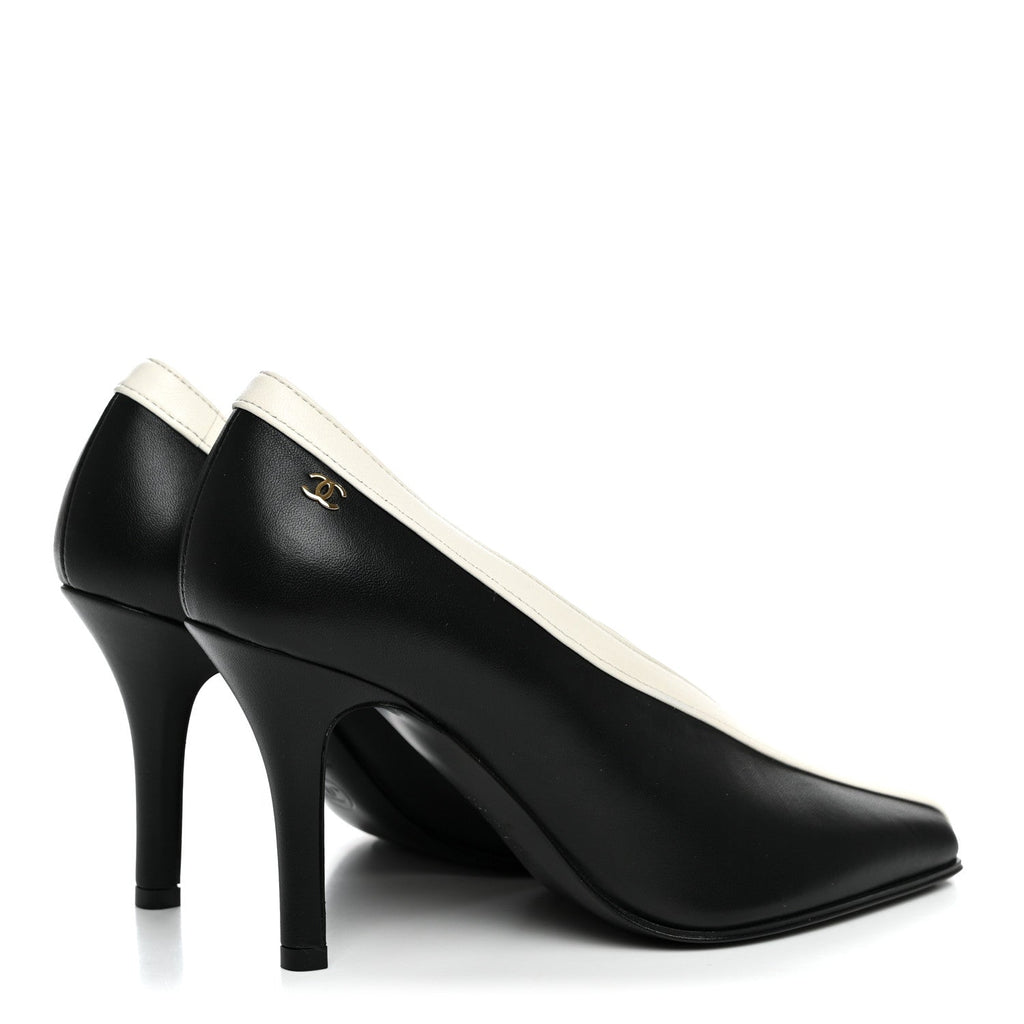 Lambskin Pumps 35.5 Black Ivory