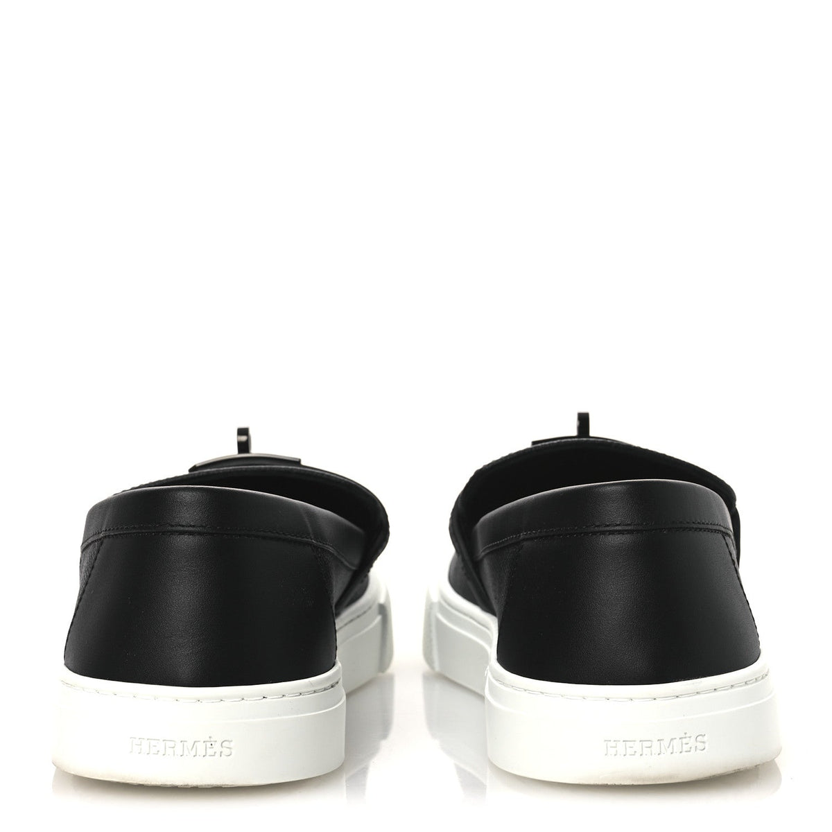 Calfskin Game Slip On Sneakers 39.5 Black