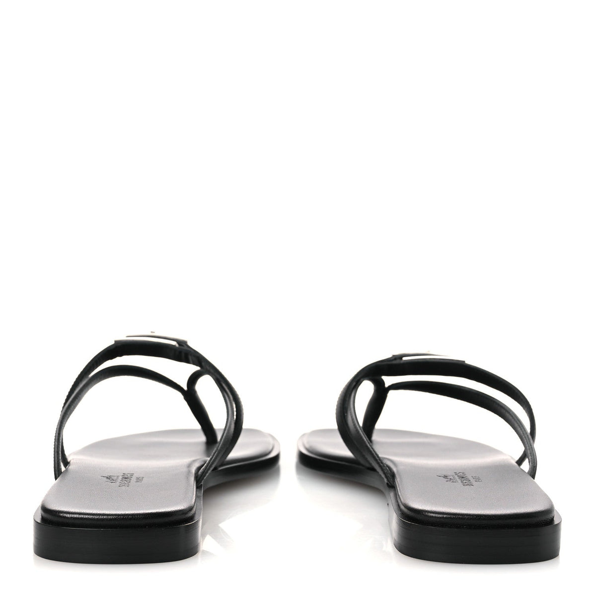 Calfskin Miss Sandals 37.5 Black