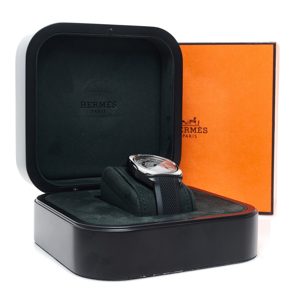 DLC Coated Titanium Rubber 39mm H08 Automatic Watch Noir