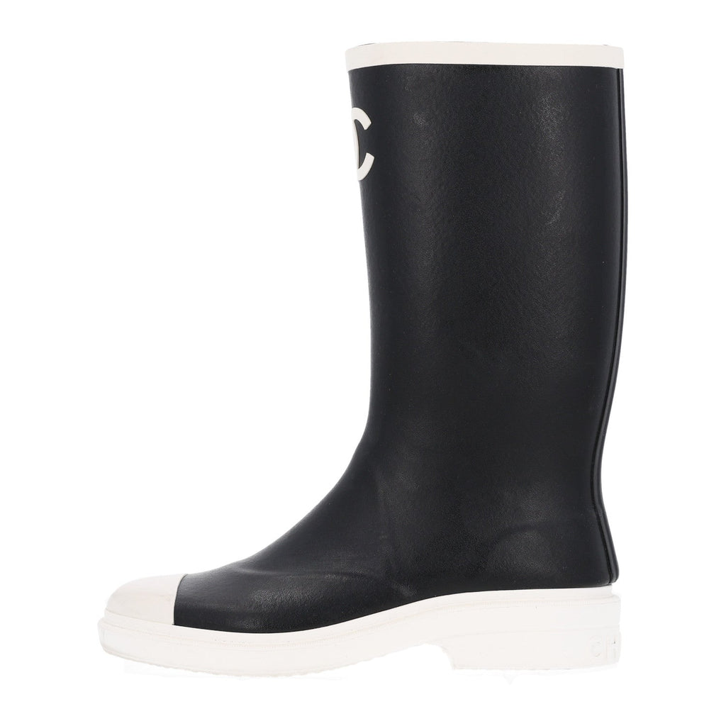 Caoutchouk CC High Boots 39 Black White