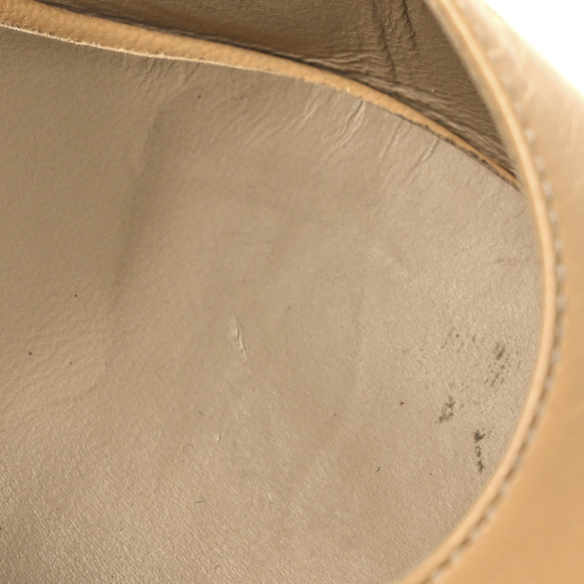 Goatskin Grosgrain Cap Toe CC Slingback Pumps 38.5 Beige Black