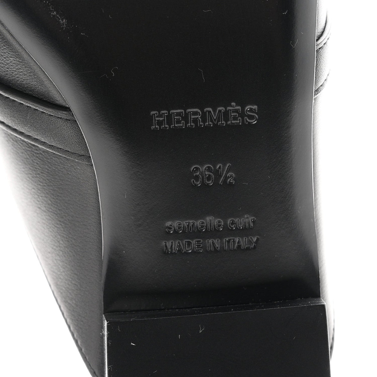 Fringed Calfskin Oz Mules 36.5 Black