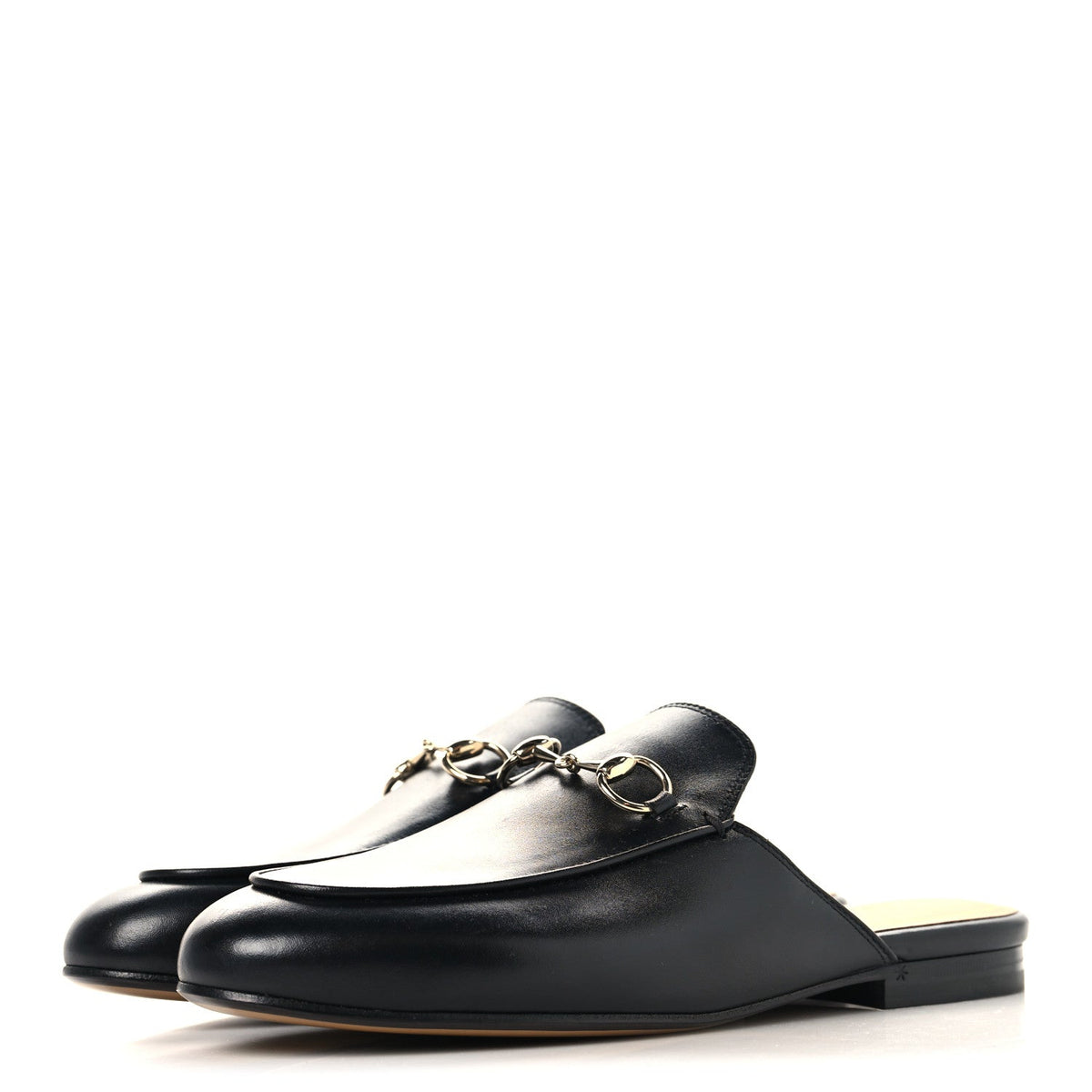 Calfskin Womens Princetown Slippers 37 Black