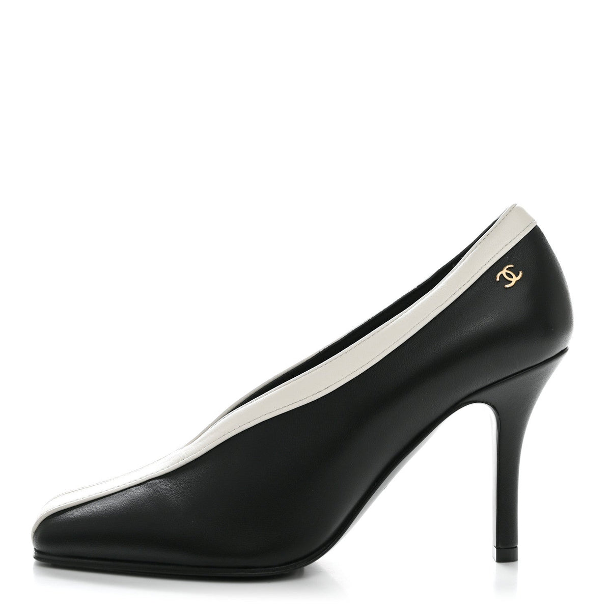 Lambskin Pumps 35.5 Black Ivory