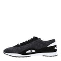 Suede Calfskin Quilted Sneakers 36.5 Black