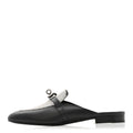 Lizard Calfskin Oz Mules 37 Ombre Black