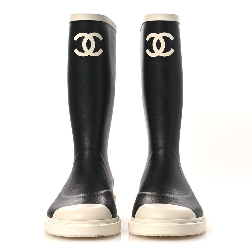 Caoutchouk CC High Boots 41 Black White