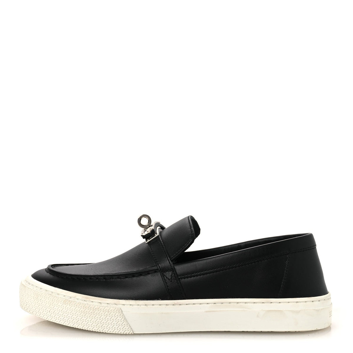Calfskin Game Slip On Sneakers 37 Black