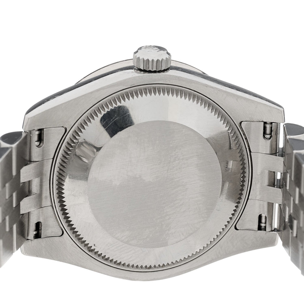 Stainless Steel 18K White Gold Diamond Bezel 31mm Oyster Perpetual Datejust Watch Silver 278384RBR