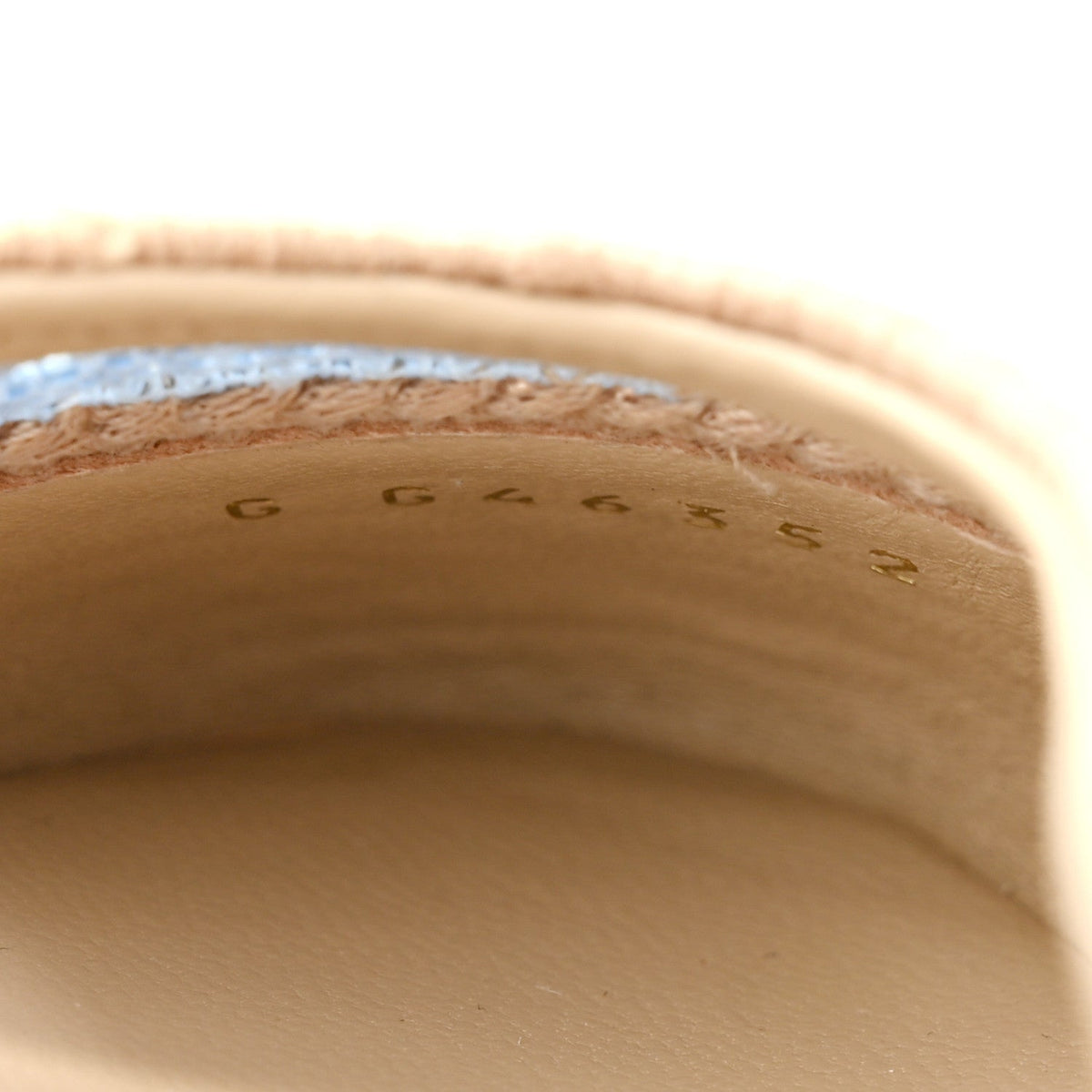 Raffia CC Cap Toe Ballerina Flats 35 Blue Beige