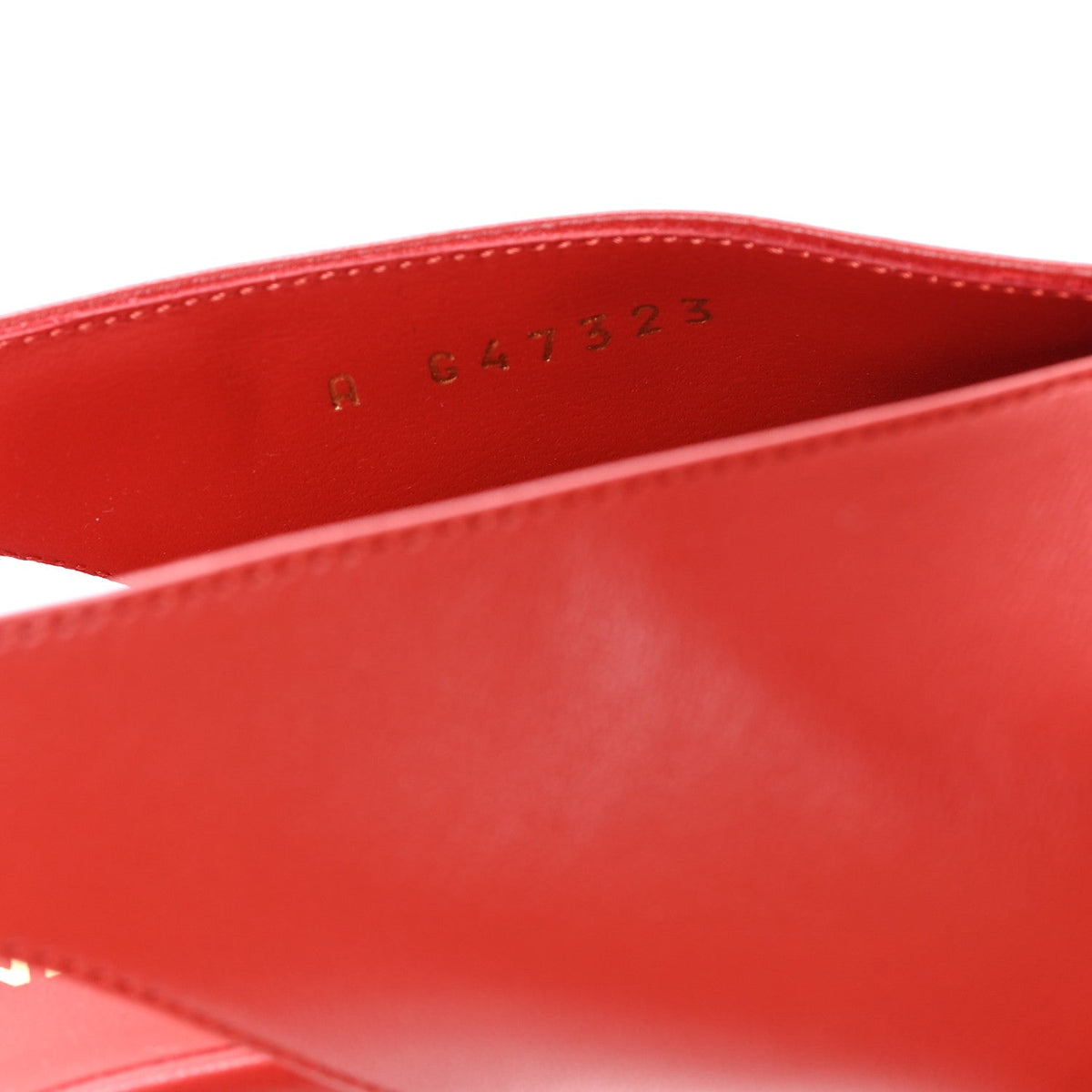 Lambskin Patent Calfskin Cap Toe CC Slingback Pumps 38 Red Black