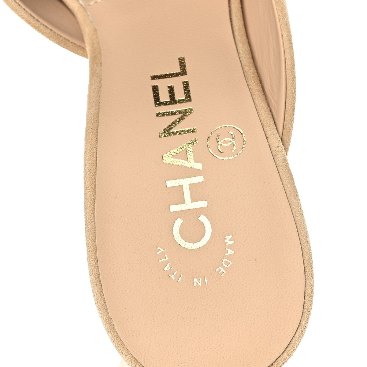 Suede Kidskin Patent Calfskin Mules 36.5 Beige Black