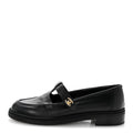 Calfskin CC Turnlock Moccasin Loafers 39 Black