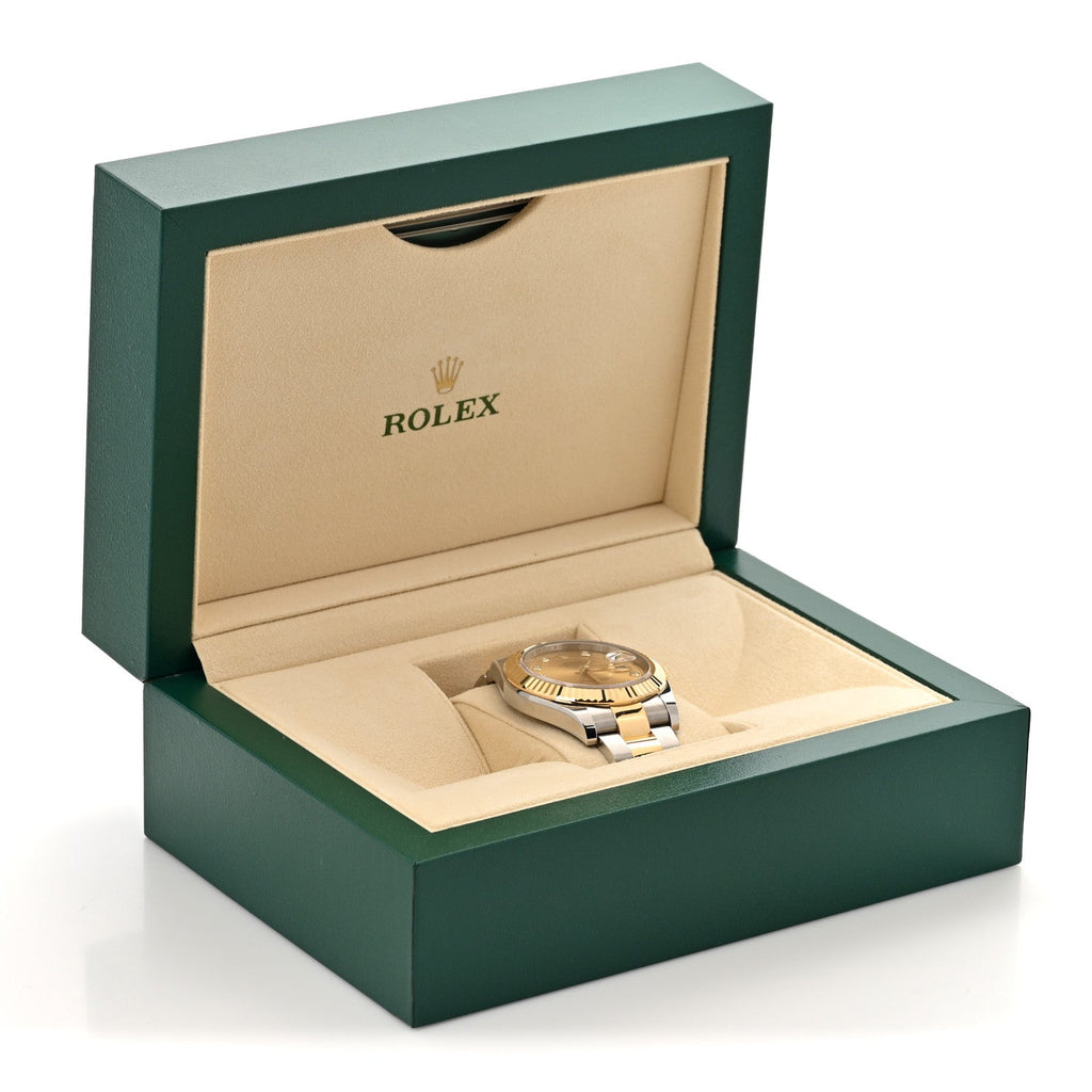 Stainless Steel 18K Yellow Gold Diamond 41mm Oyster Perpetual Datejust II Watch Champagne 116333