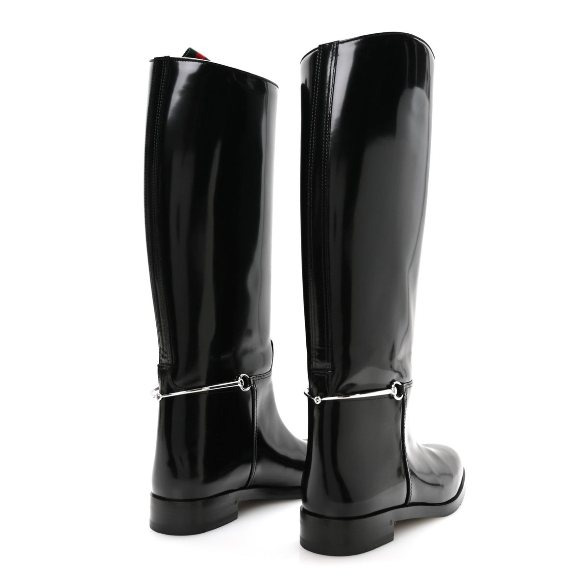 Brushed Calfskin Michelangelo Slim Horsebit Riding Boots 38 Luscious Green