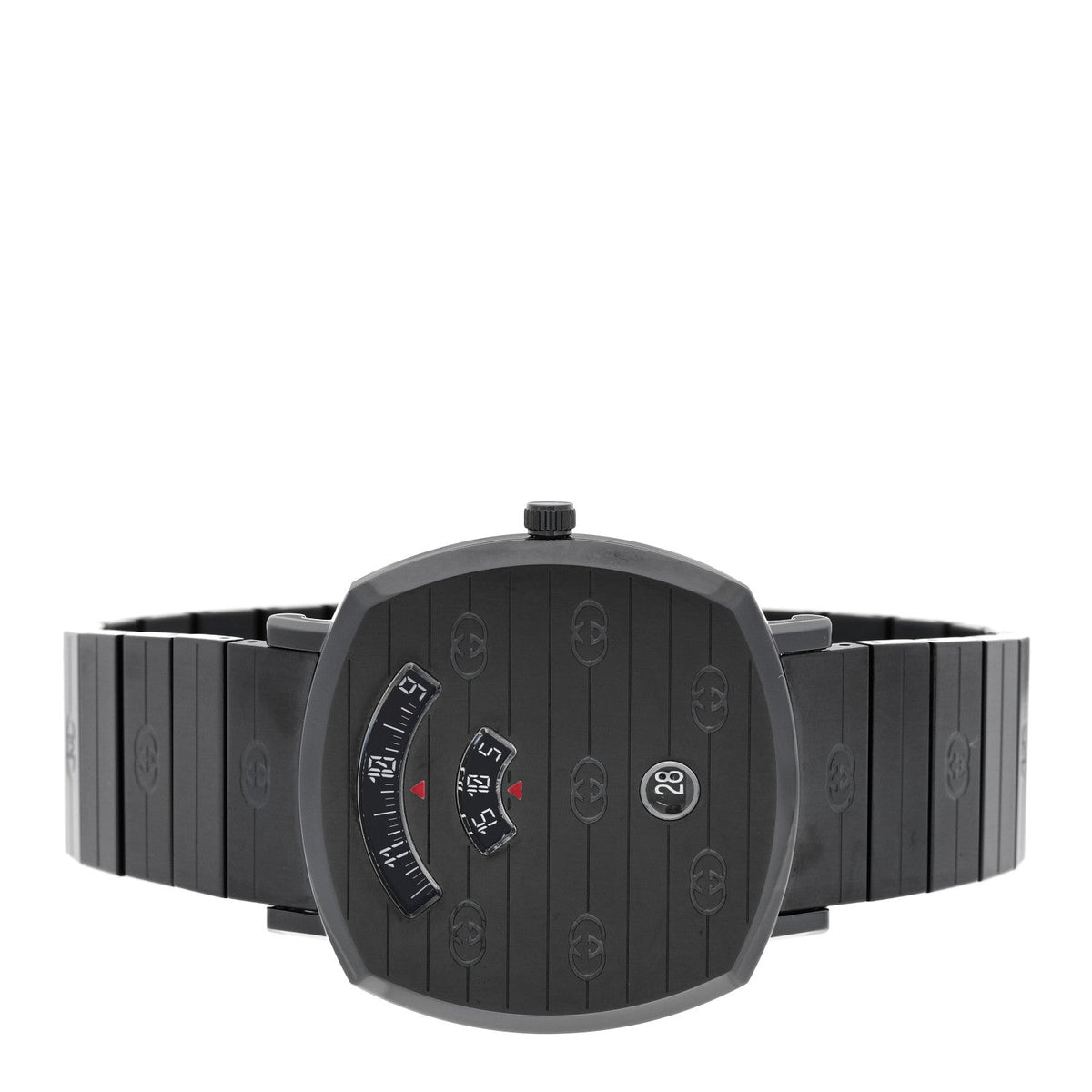 PVD Stainless Steel 38mm Grip Quartz Watch Black