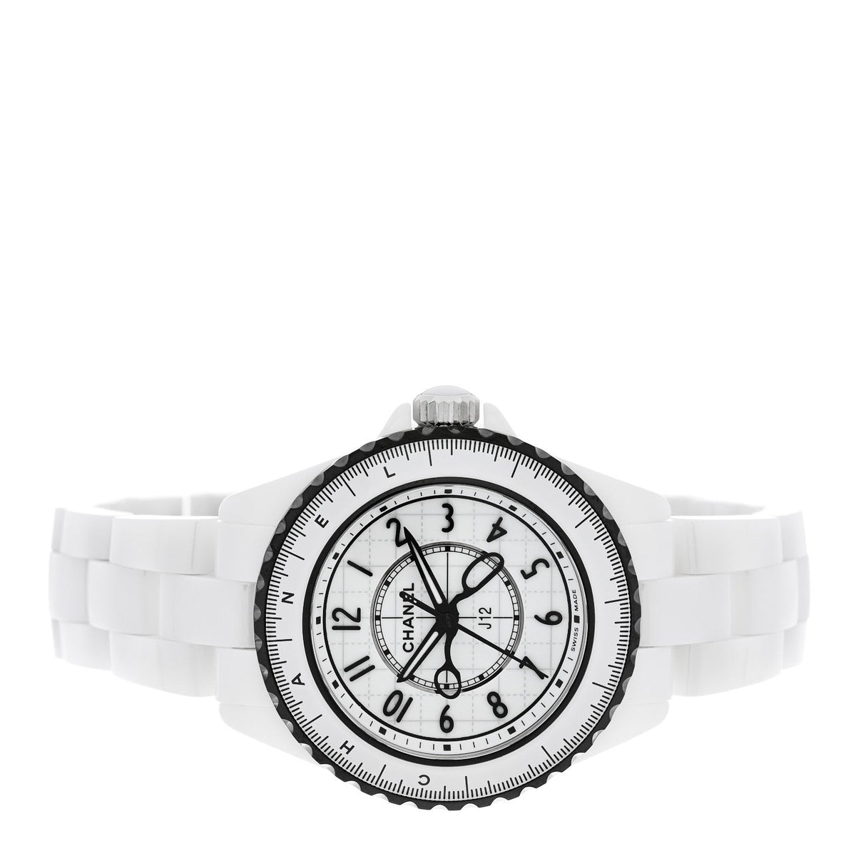 Stainless Steel Ceramic 33mm J12 Limited Edition Couture Quartz Watch White