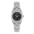 Stainless Steel 24mm Oyster Perpetual Watch Black 76080