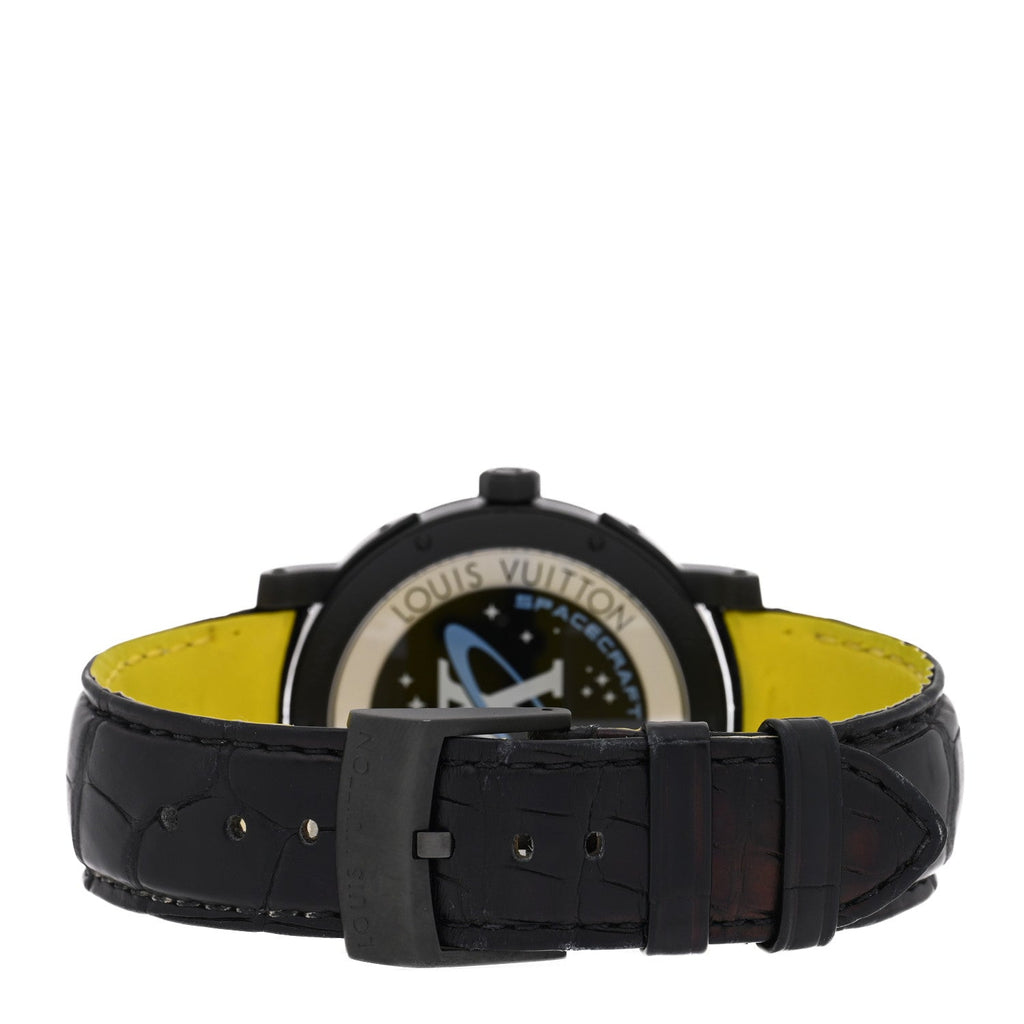 Stainless Steel Alligator 39mm Escale Time Zone Automatic Watch Grey