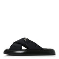 Fabric CC Mules Sandals 38 Black