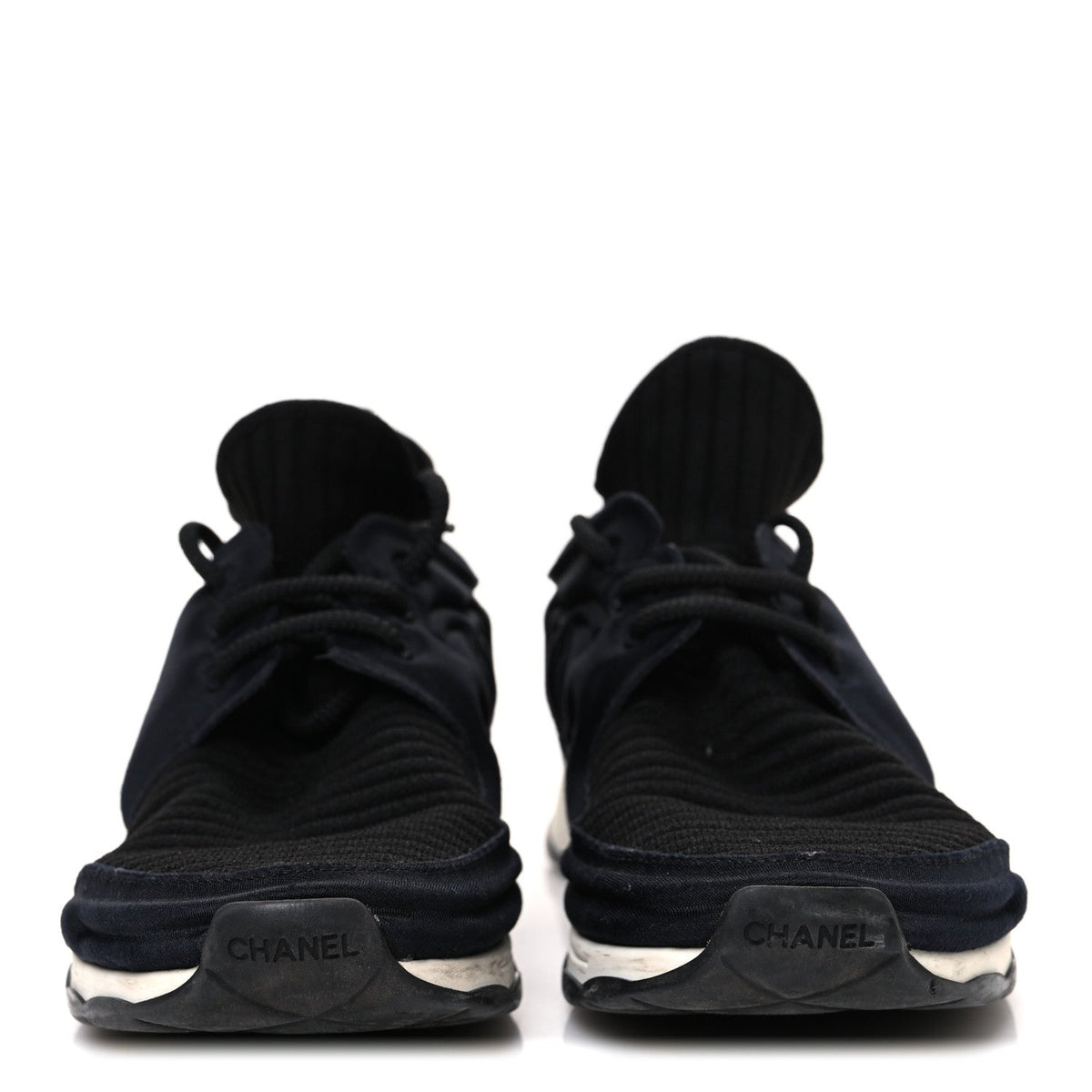 Stretch Fabric CC Sneakers 36 Black