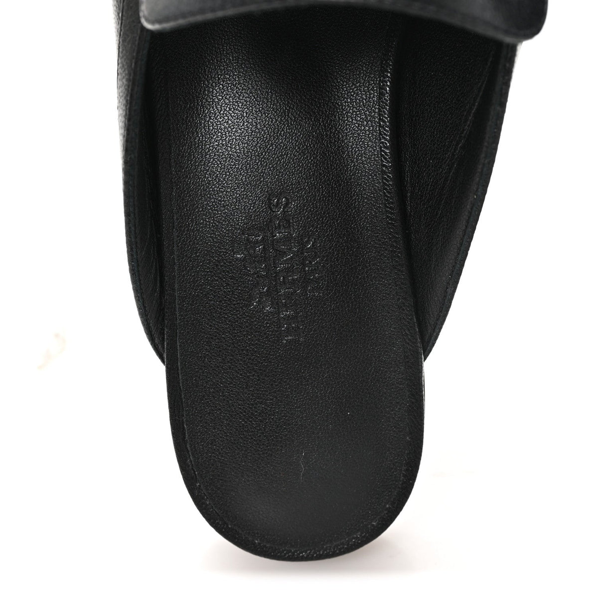 Goatskin Groupie Mules 37 Black