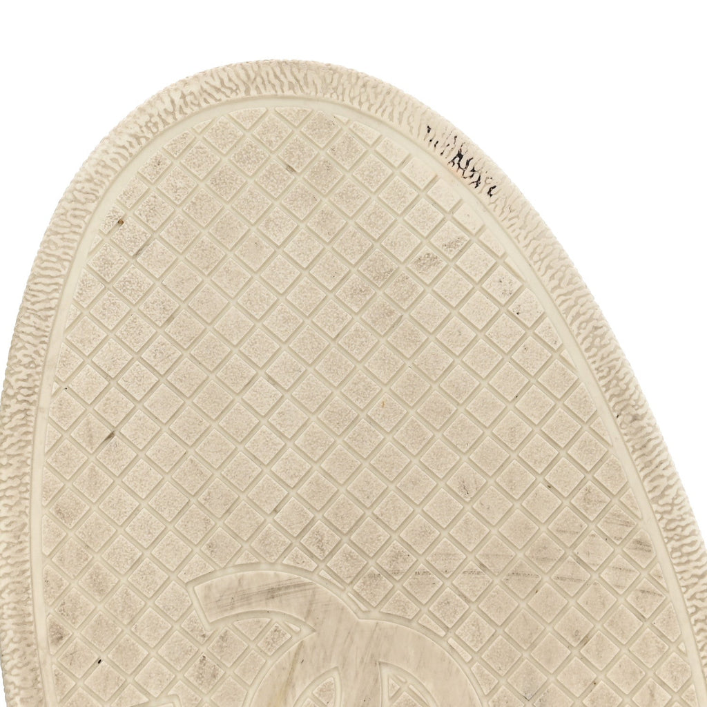 Calfskin CC Womens Sneakers 38.5 White 39.5 White