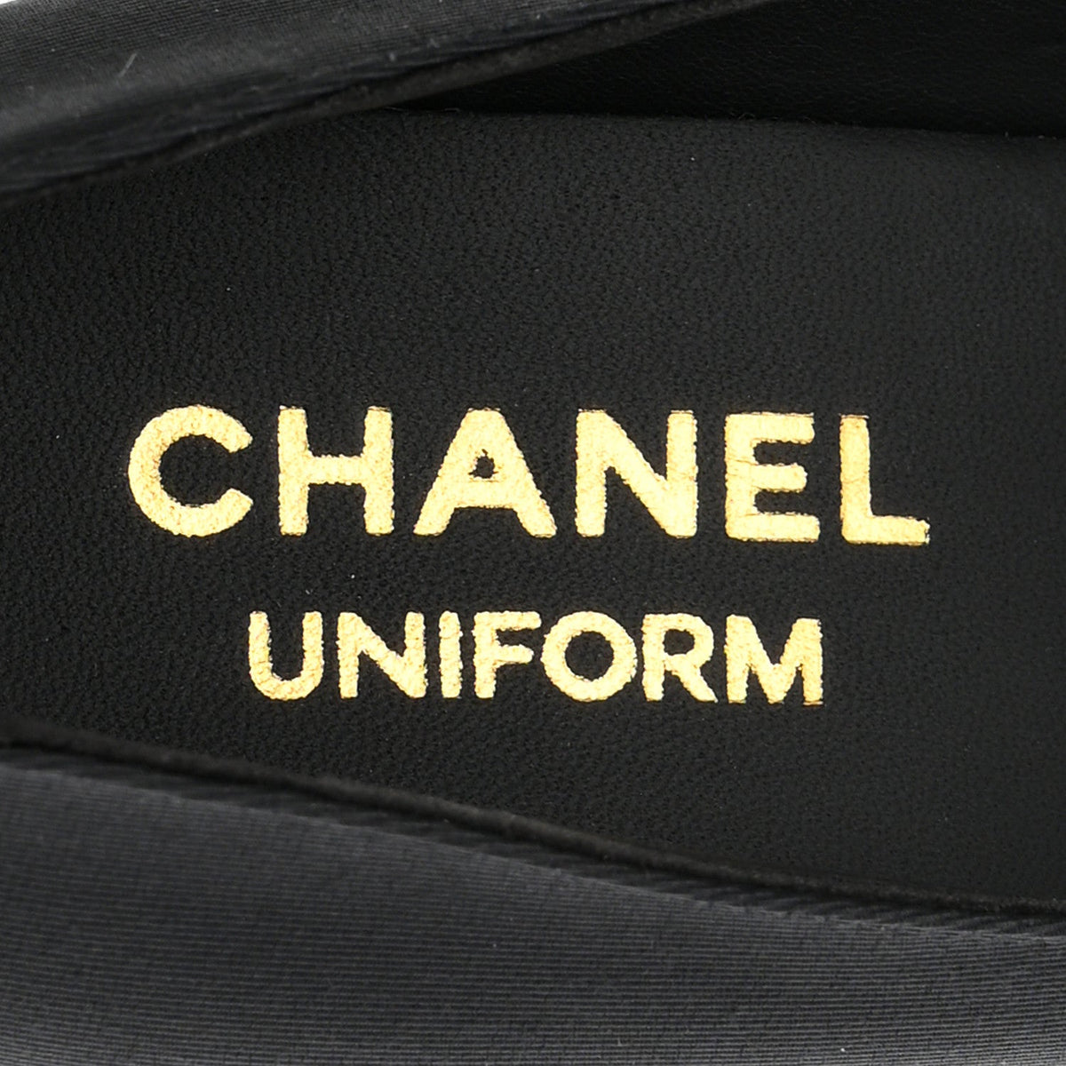 Grosgrain Cap Toe Uniform Pumps 35 Black