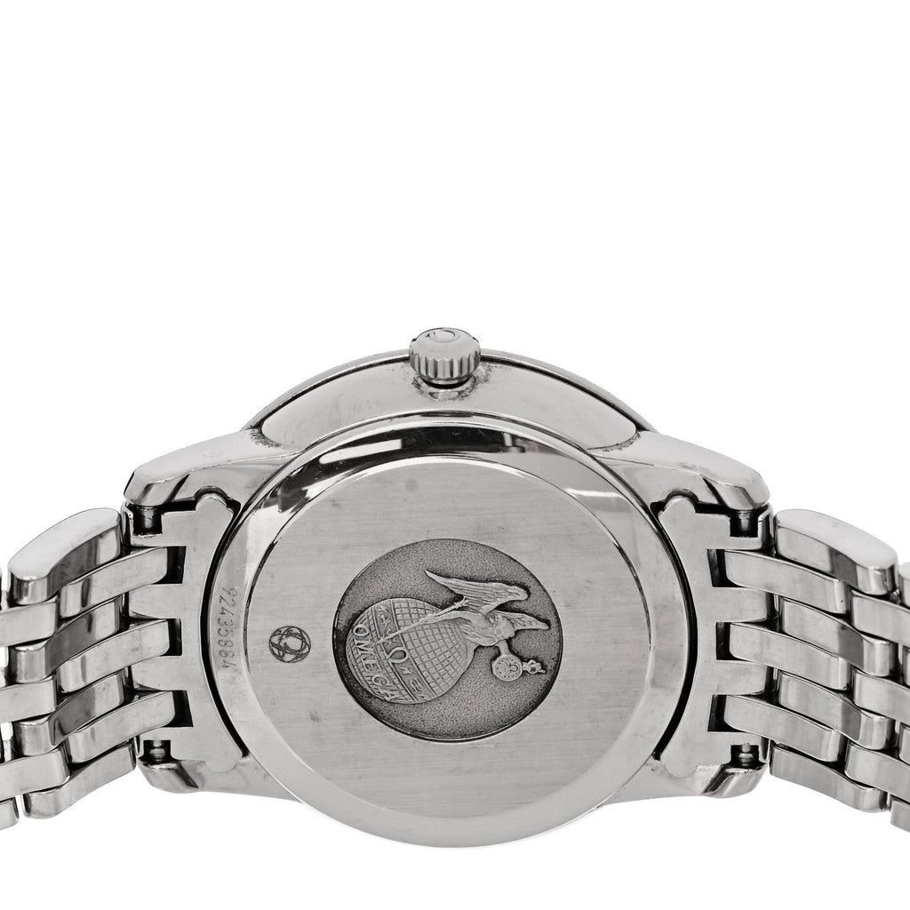 Stainless Steel Diamond 27mm De Ville Prestige Quartz Watch Blue 424.10.27.60.53.001
