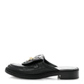Lambskin Quilted CC Turnlock Mules 39.5 Black