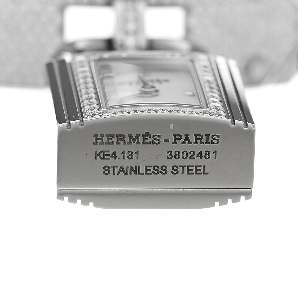 Stainless Steel Diamond Pave 16mm Kelly Quartz Watch