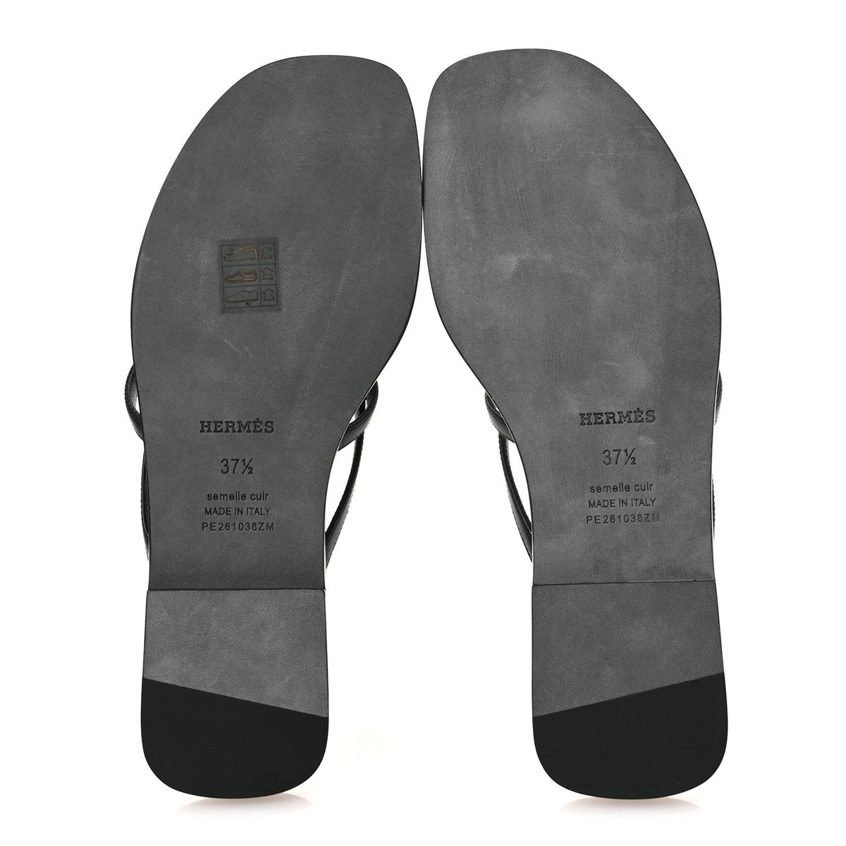 Calfskin Miss Sandals 37.5 Black