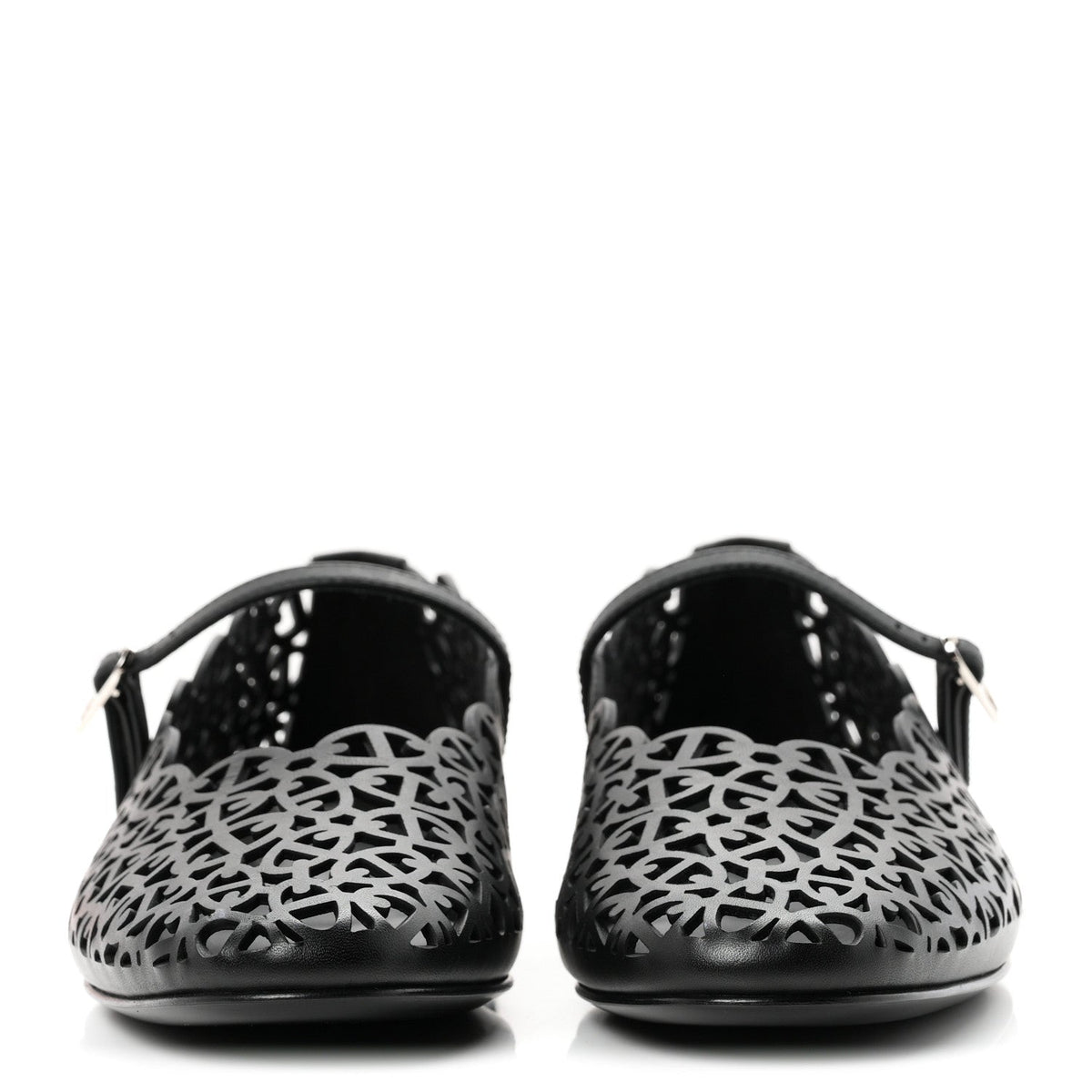 Calfskin Meli Ballet Flats 38.5 Black