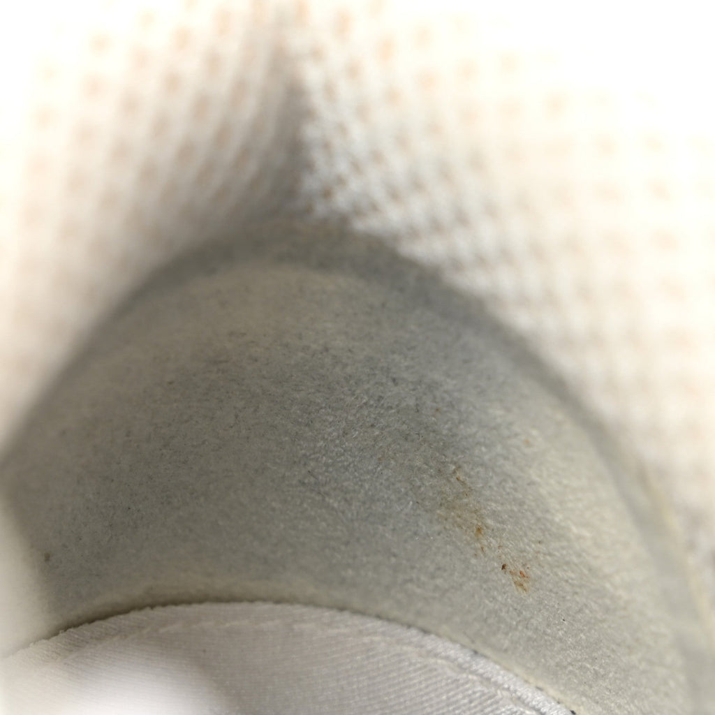 Fabric Laminated Calfskin Stretch CC Sneakers 37.5 White Silver