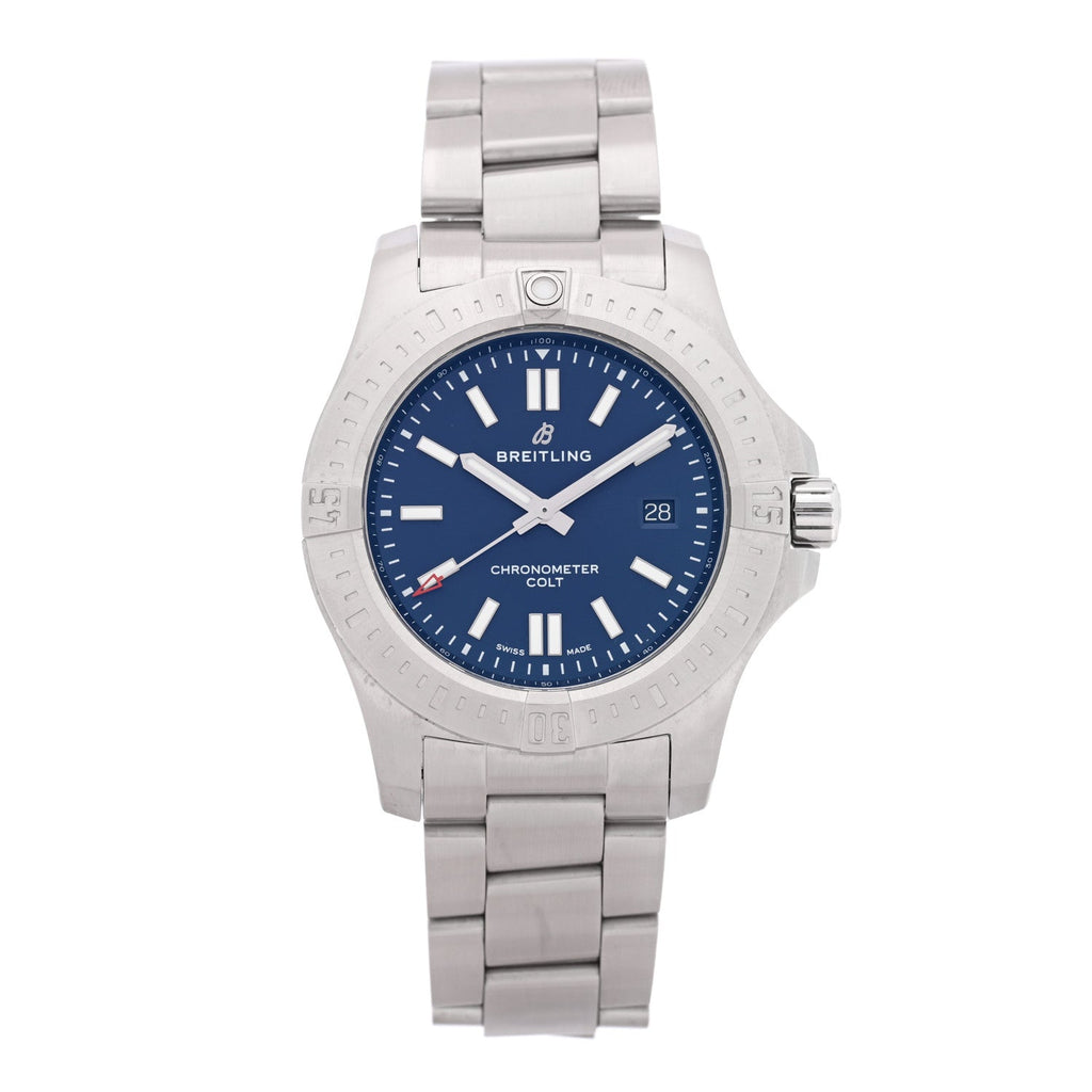 Stainless Steel 44mm Colt Chronometer Automatic Watch Blue A17388