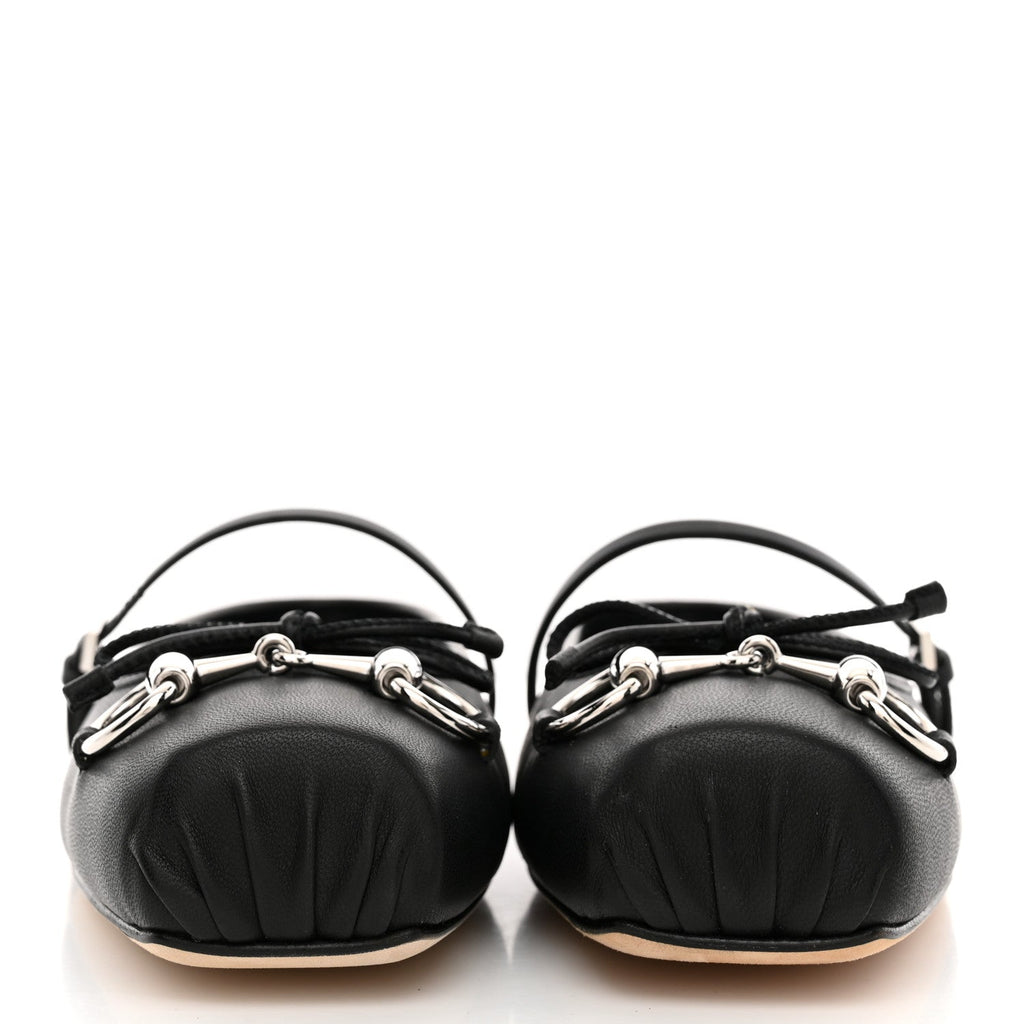 Calfskin Horsebit Ballet Mules 37 Black