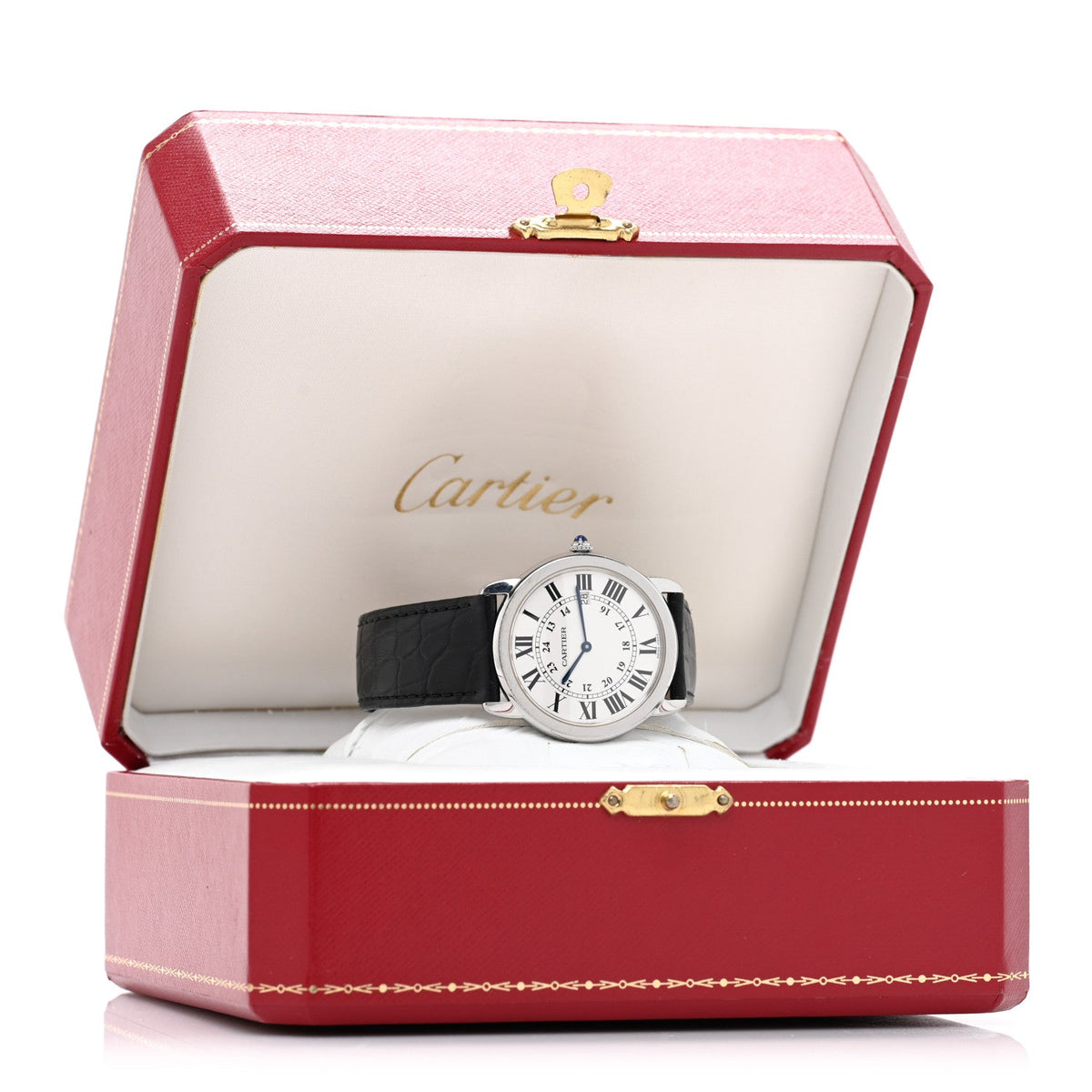 Stainless Steel Alligator 36mm Ronde Solo Quartz Watch