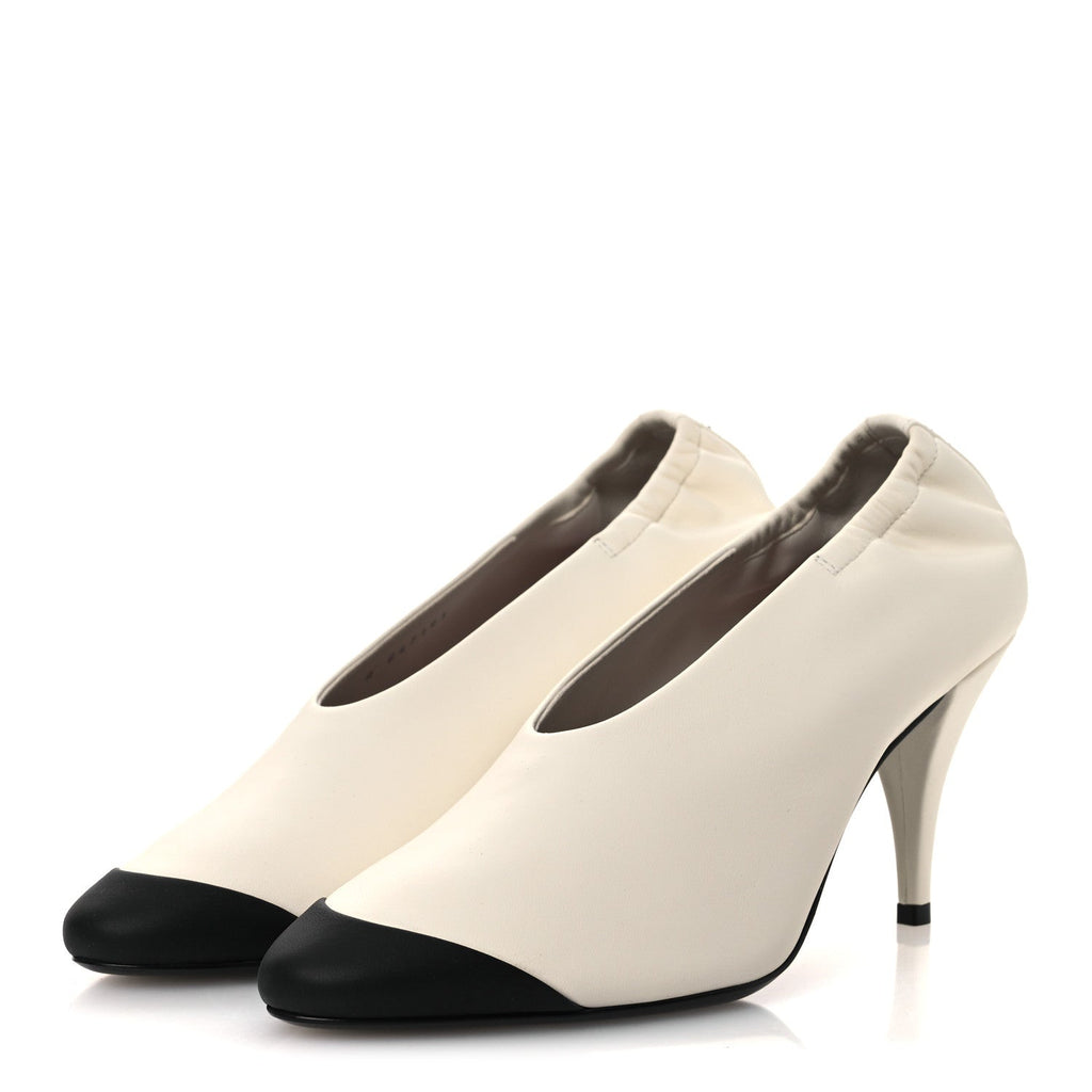 Lambskin Pumps 36.5 Ivory Black
