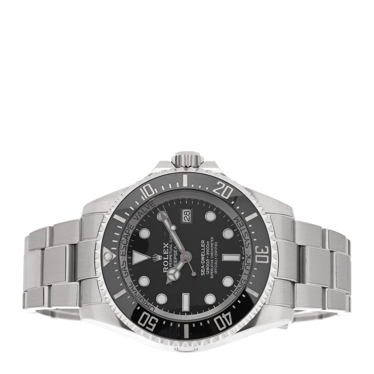 Stainless Steel 44mm Oyster Perpetual Date Sea-Dweller Deepsea Watch Intense Black 136660