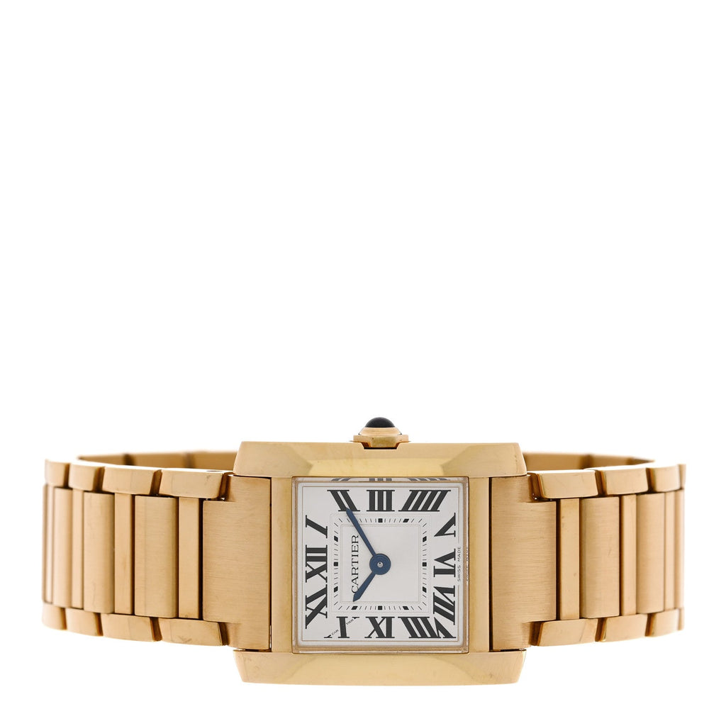 18K Yellow Gold 21mm Tank Francaise Quartz Watch