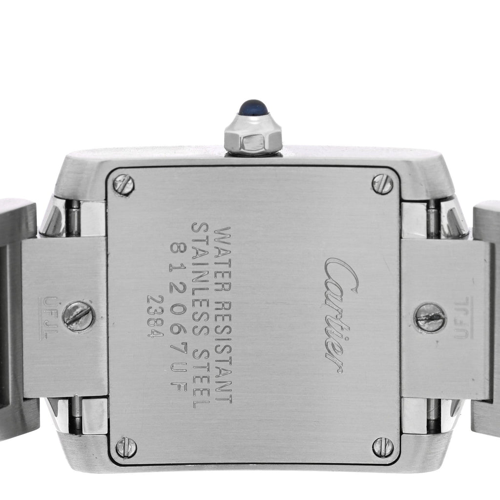 Stainless Steel 20mm Tank Francaise Quartz Watch