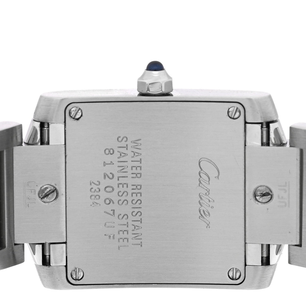 Stainless Steel 20mm Tank Francaise Quartz Watch
