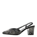 Strass Cap Toe CC Slingback Pumps 39.5 Black