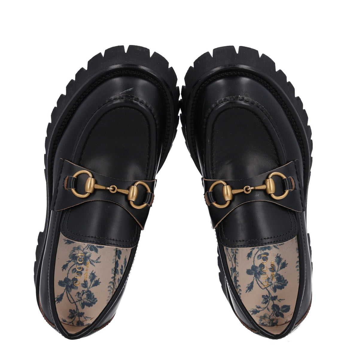 Cordovan Lux Womens Harald Horsebit 25mm Platform Loafers 36.5 Black