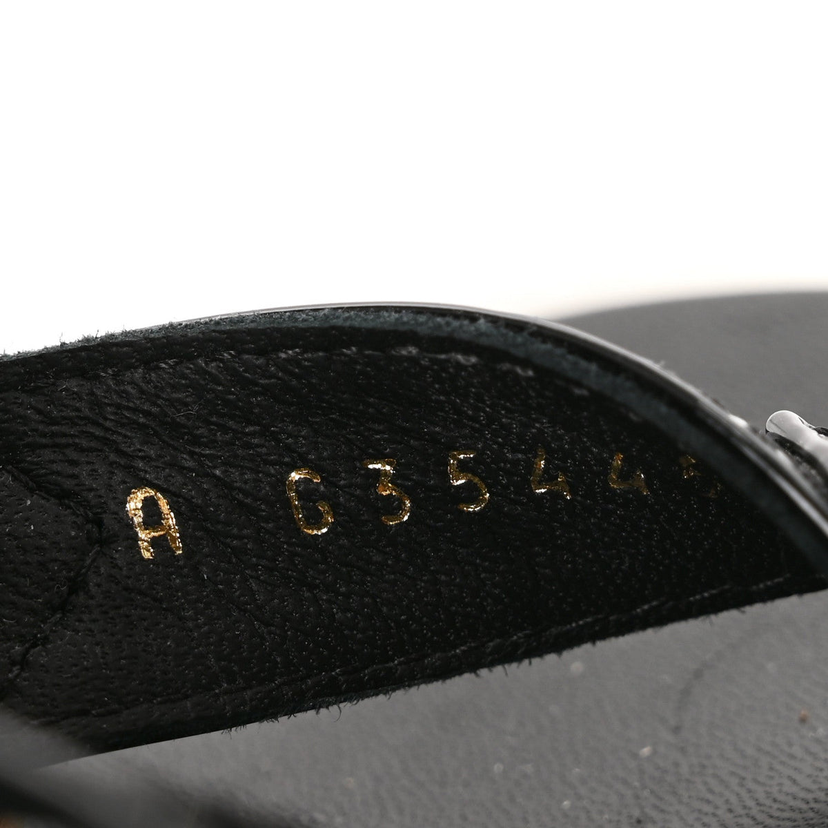 Patent CC Platform Sandals 36.5 Black